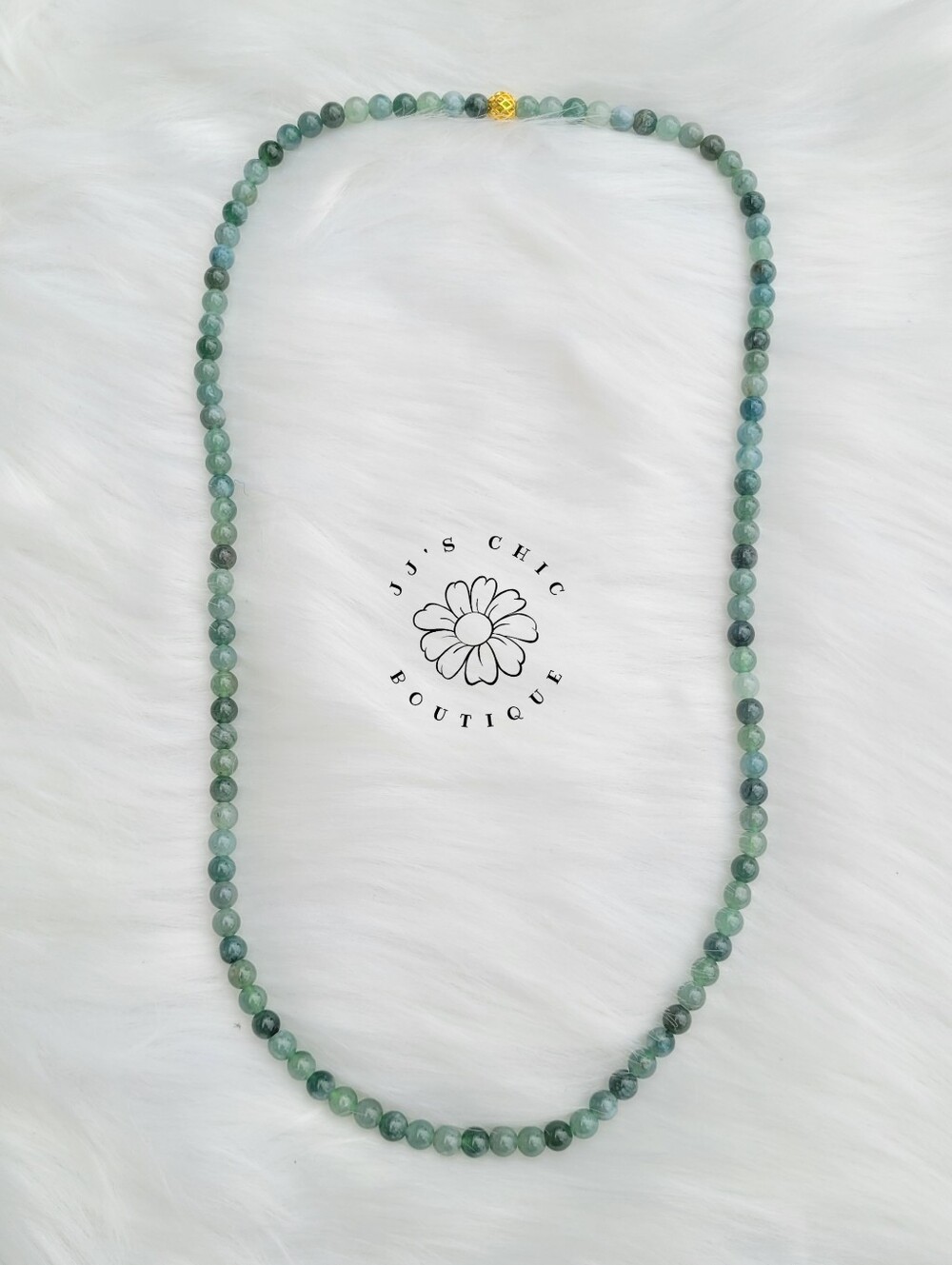 Guatemala Jade Necklace- #J031 - Picture 2 of 3